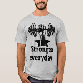 Motiverande T-shirt med design