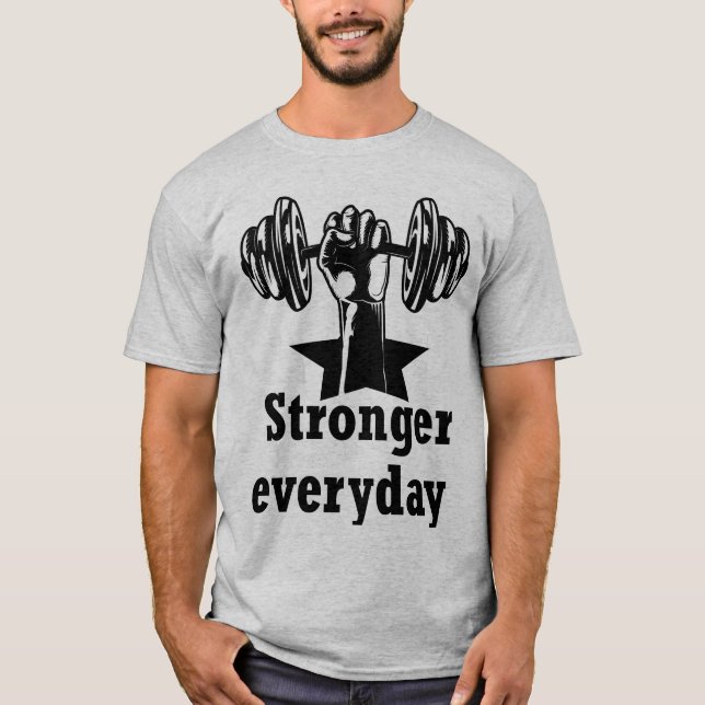 Motiverande T-shirt med design (Framsida)
