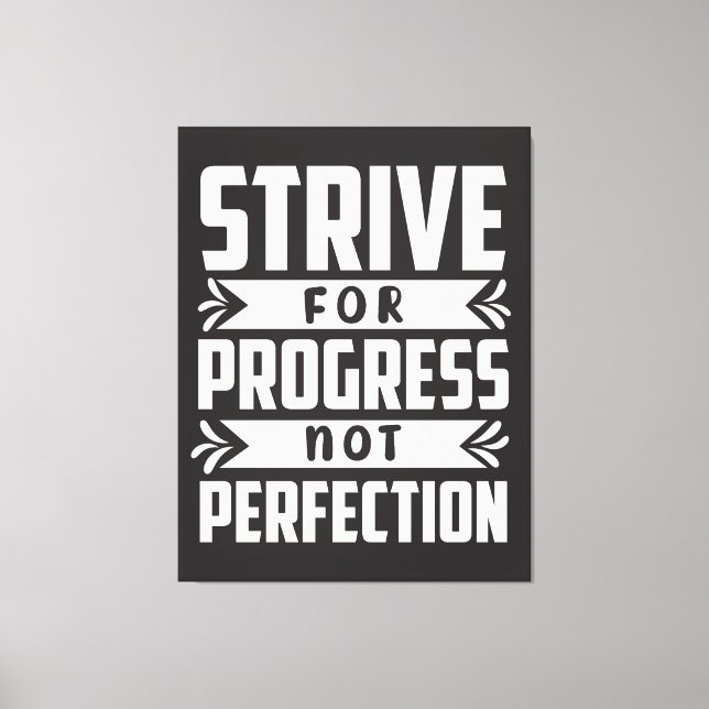 Motiverande t-skjortdesign canvastryck (Framsida)