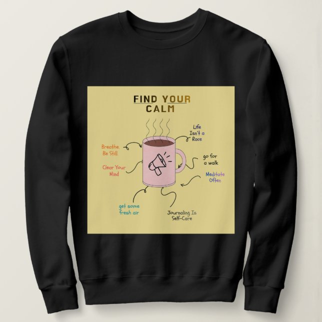 Motiverande Text Wrap Design T Shirt (Design framsida)