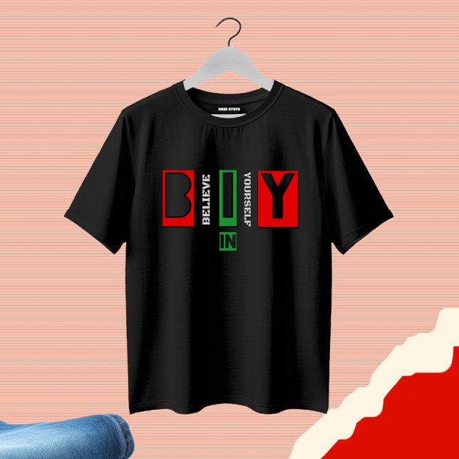 Motiverande textdesign t shirt (Skapare uppladdad)