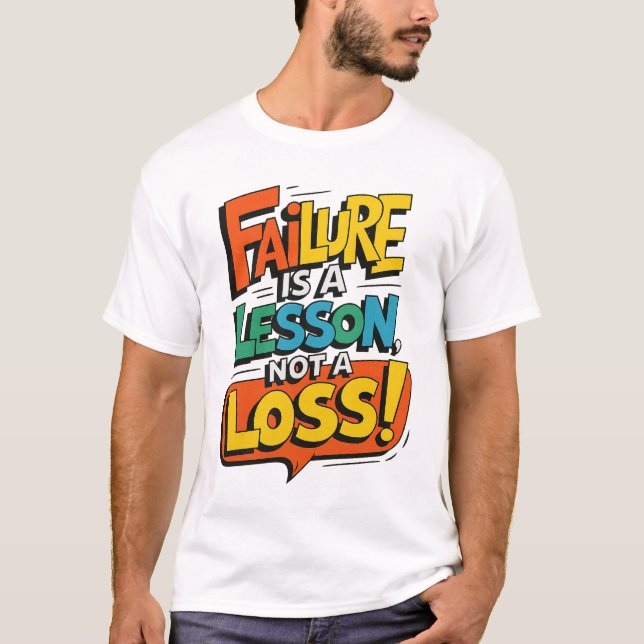 Motiverande tillväxttänkande t shirt (Framsida)
