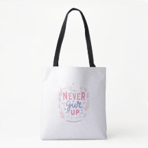Motiverande Totebag - Aldrig Ge Upp