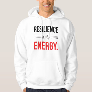 Motiverande Tröja - Min Energi Är Motståndskraft Hoodie