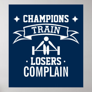 Motiverande typografi Gym motivation Fitness Poster
