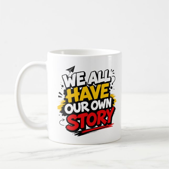 Motiverande typografi kaffemug kaffemugg (Vänster)