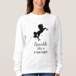 Motiverande Unicorn Sweatshirt T Shirt