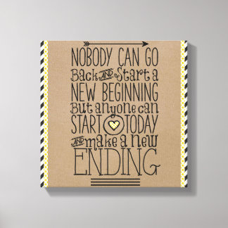 Motiverande utskrift: Ny början Canvastryck