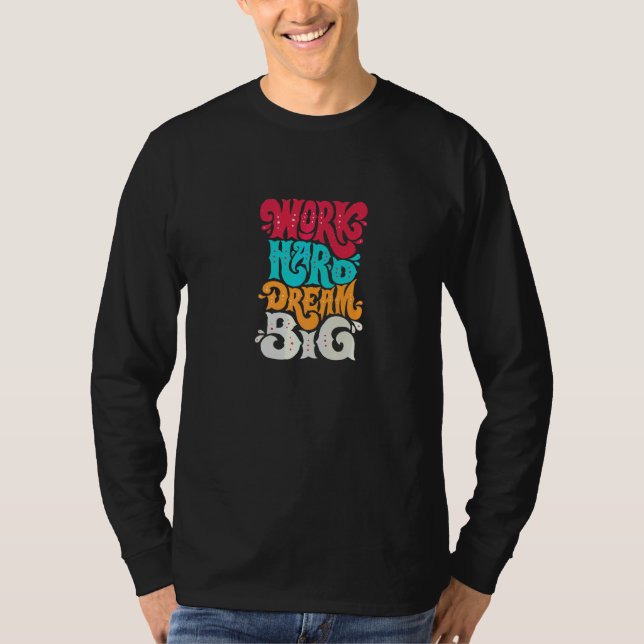 Motiverande vektor bokstavsaffisch t shirt (Framsida)