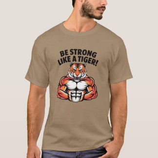 Motiverande vilda djurdesign vänner t shirt
