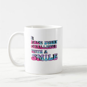 Motiverande visioner om positiv attityd kaffemugg