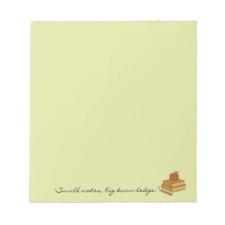 Motiverat Anteckningsblock - stor kunskap om små a