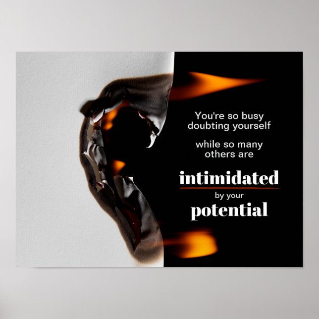 Motiverat citattecken poster projektionsyta (Framsidan)