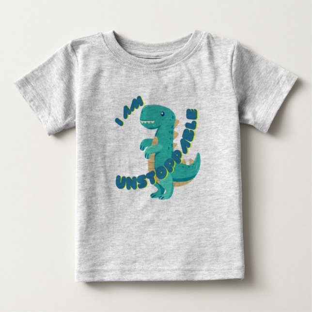 MOTIVERAT CUTE DINO - T-REX T SHIRT (Framsida)