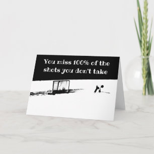Motiverat hockeykort kort