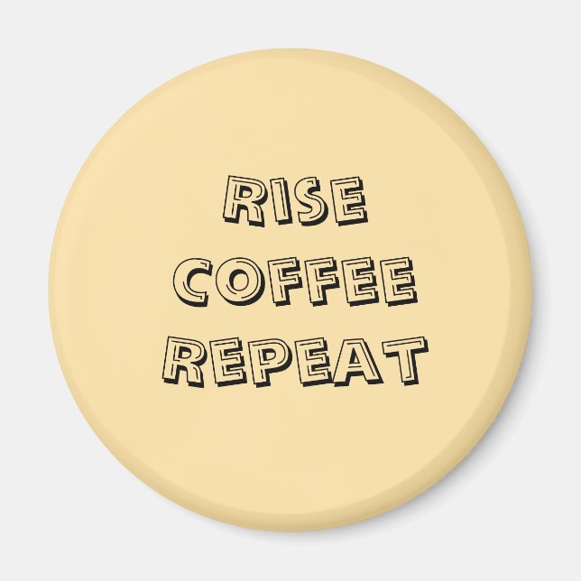 Motiverat kaffecitattMagnet Magnet (Framsidan)