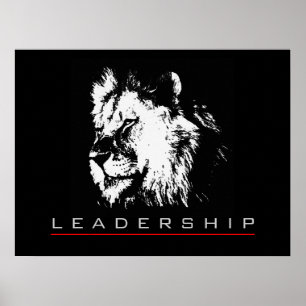 Motiverat ledarskap Lejont Poster Skriv ut