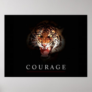 Motiverat ledarskapskurs Tiger Poster Skriv ut