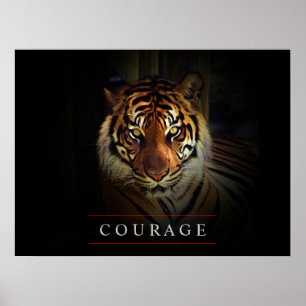 Motiverat ledarskapskurs Tiger Poster Skriv ut
