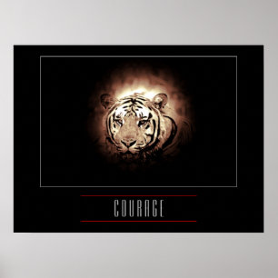 Motiverat ledarskapskurs Tiger Poster Skriv ut