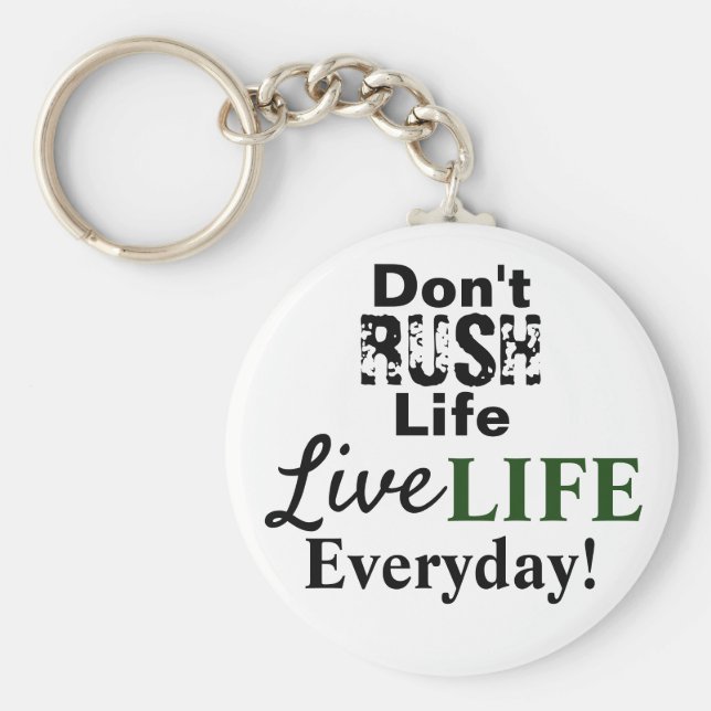 Motiverat liv nyckelring (Framsidan)