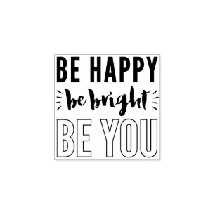 MOTIVERAT POSITIVT, handskrivet citattecken Stämpel