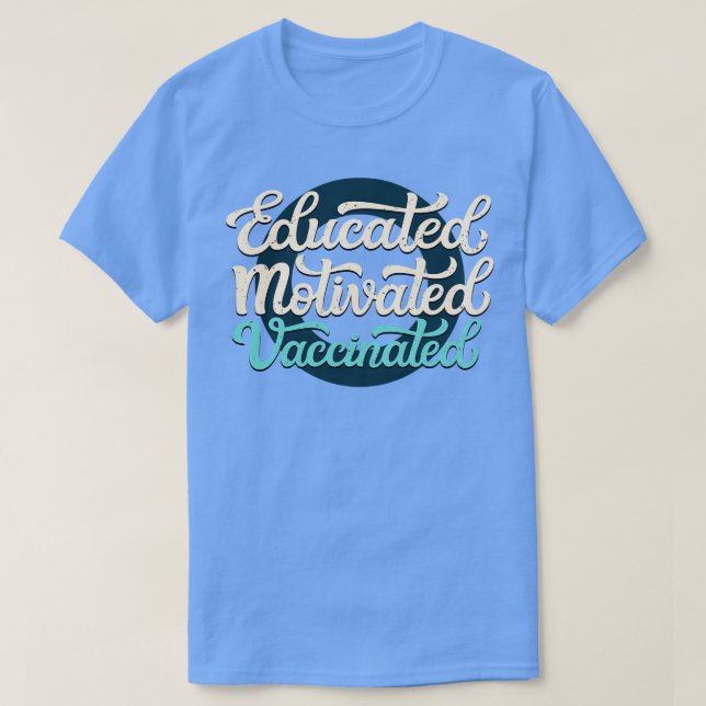 Motiverat vaccinerat t shirt (Design framsida)