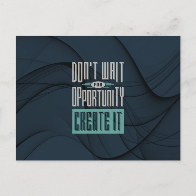 Motivering - affärsmöjlighet vykort (Framsida)