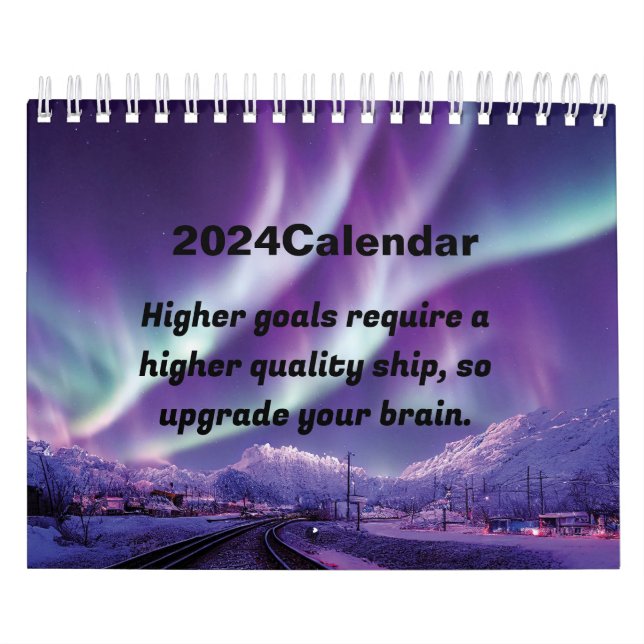 Motivering aurora 2024 kalender (Omslag)