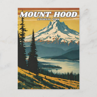 Motivering av "Mount Huva National Park", retro De Vykort