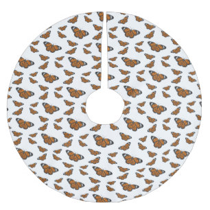 Motivering av tecknaden för marschfjäril julgransmatta borstad polyester