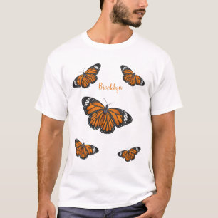 Motivering av tecknaden för marschfjäril t shirt