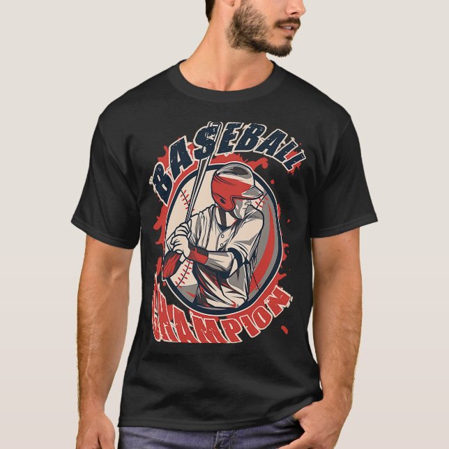 Motivering Baseball som säger 1 T Shirt (Framsida)