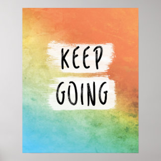 Motivering, Behålla på gång, Motiv utskrift Poster