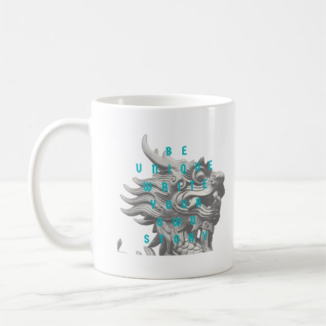 Motivering citerar modern och positiv text kaffemugg (Vänster)