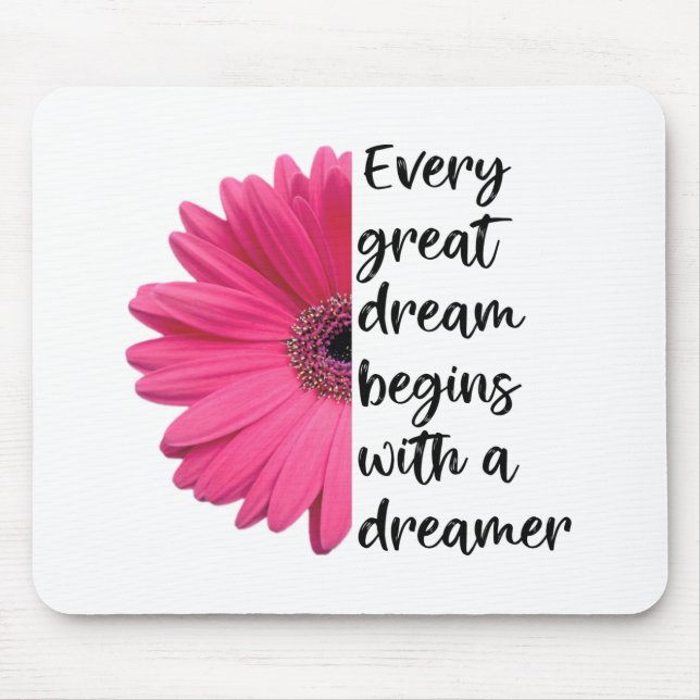 Motivering Dreamer Rosa Daisy Ord Citat Musmatta (Framsidan)
