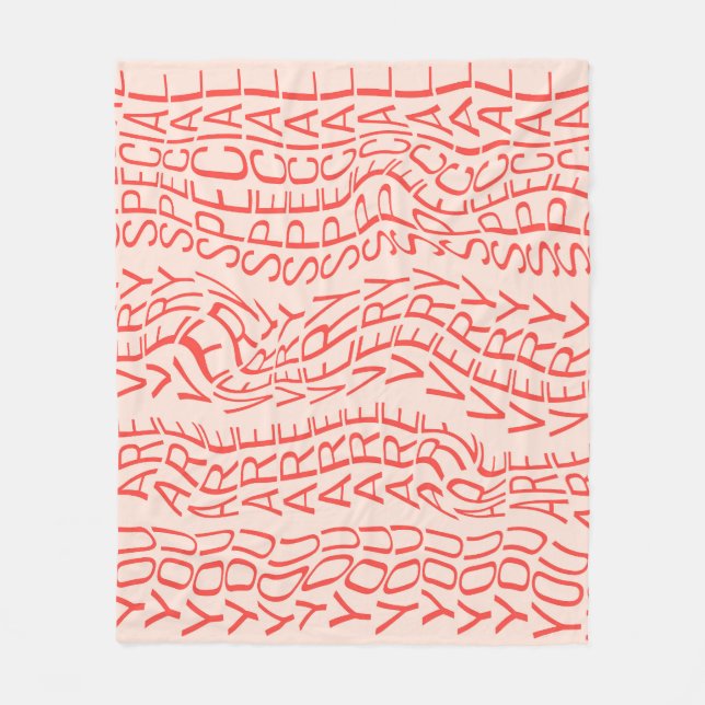 Motivering: du är Speciell Fleecefilt (Framsidan)