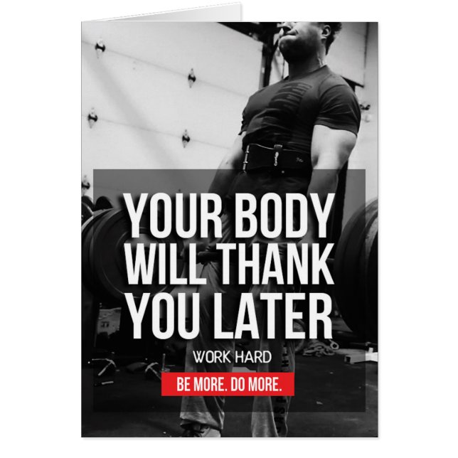 Motivering för arbetsgruppsändring - Arbeta hårt Hälsningskort (Framsidan)