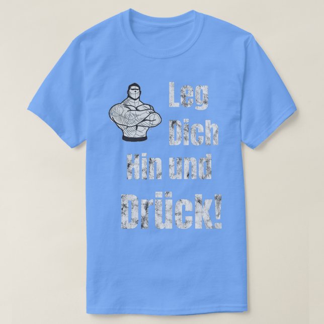 Motivering för dämpning av tryckpressens kroppsbyg t shirt (Design framsida)