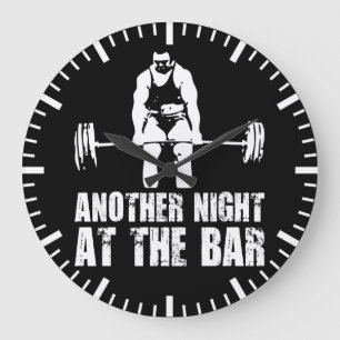 Motivering för Fitness Workout-gym Stor Klocka