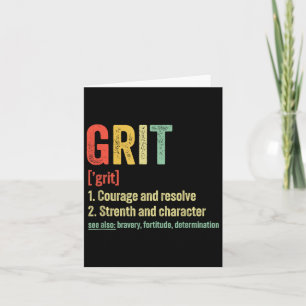 Motivering för Grit-definition Kort