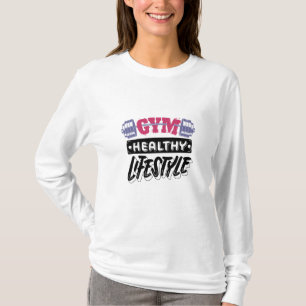 Motivering för gym, hälsosam livsstil t shirt