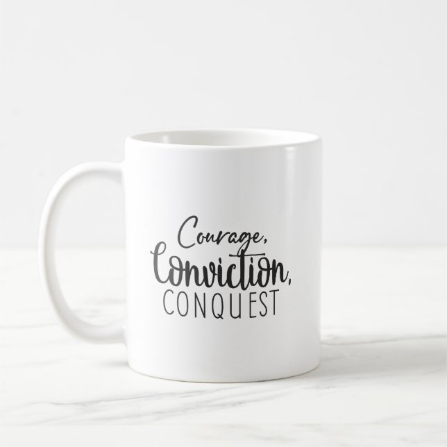 Motivering för motivational Conquest - Gym Hustle  Kaffemugg (Vänster)
