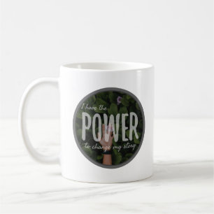 Motivering för positiv attityd gentemot ord kaffemugg