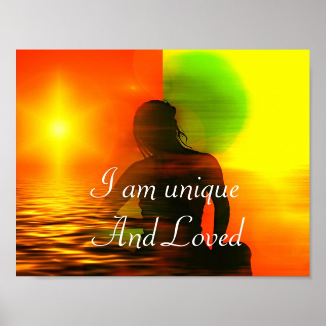 Motivering för positiv bekräftelse om självaktning poster (Framsidan)