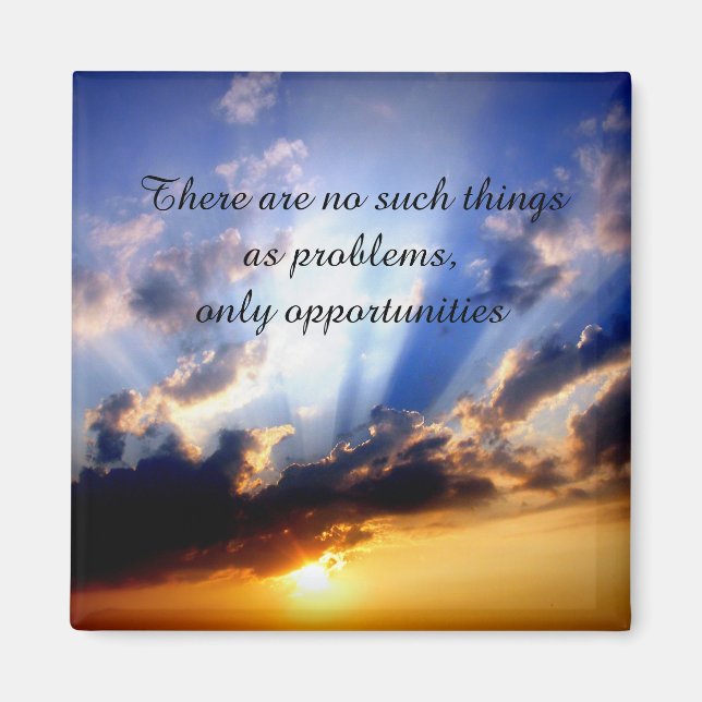 Motivering för positiv bekräftelse på utmaningar magnet (Framsidan)