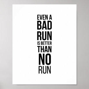 Motivering för springer i springa poster