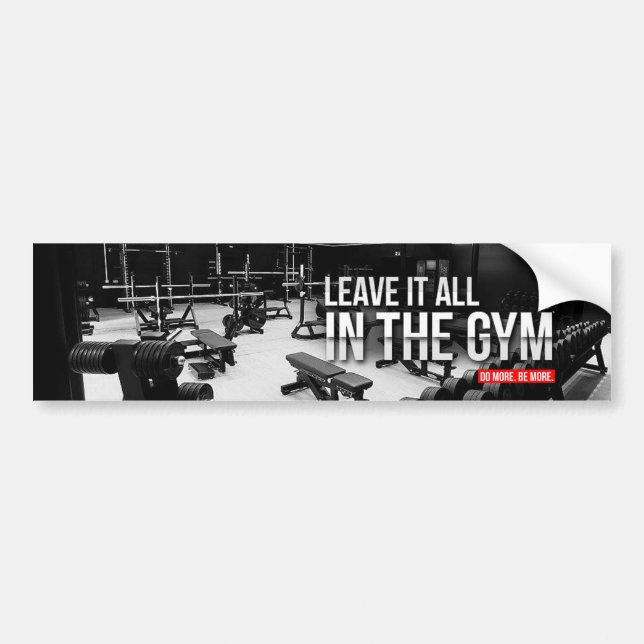 Motivering för workout bildekal (Framsidan)