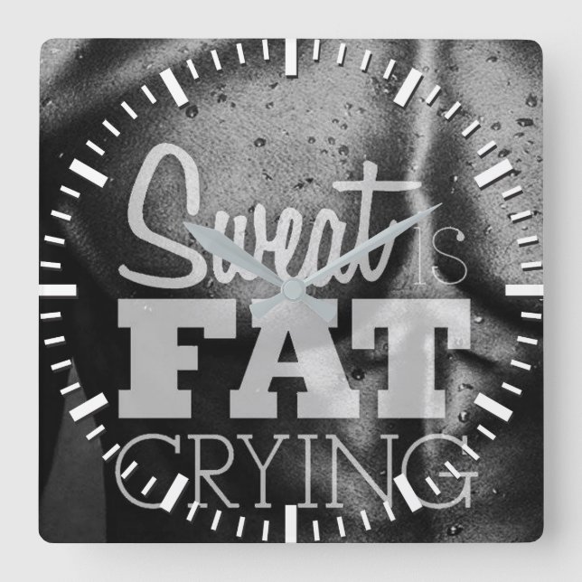 Motivering för workout fyrkantig klocka (Framsida)