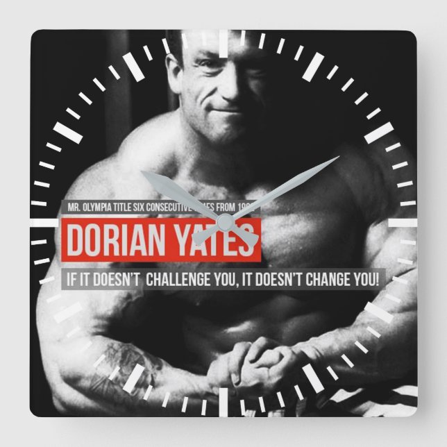 Motivering för workout fyrkantig klocka (Framsida)